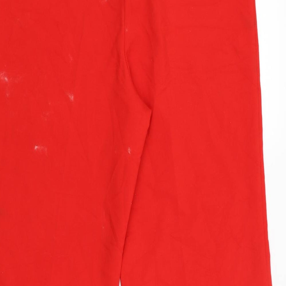 Emma Willis Womens Red Trousers Size 14 L31 in