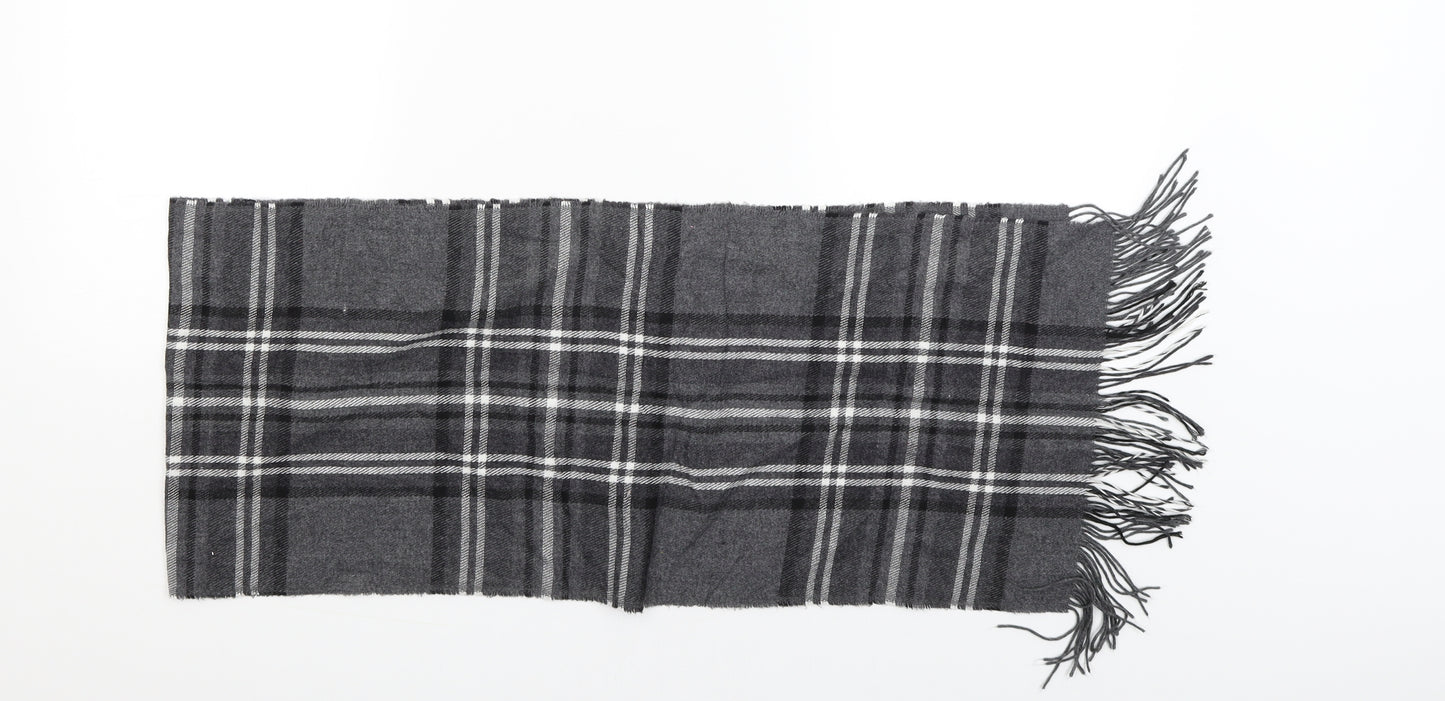 Preworn Womens Black Check Scarf