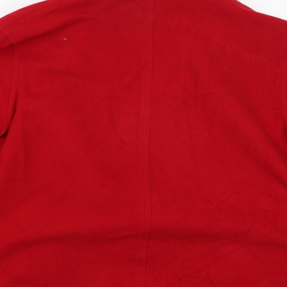 Preworn Womens Red Jacket Coat Size S