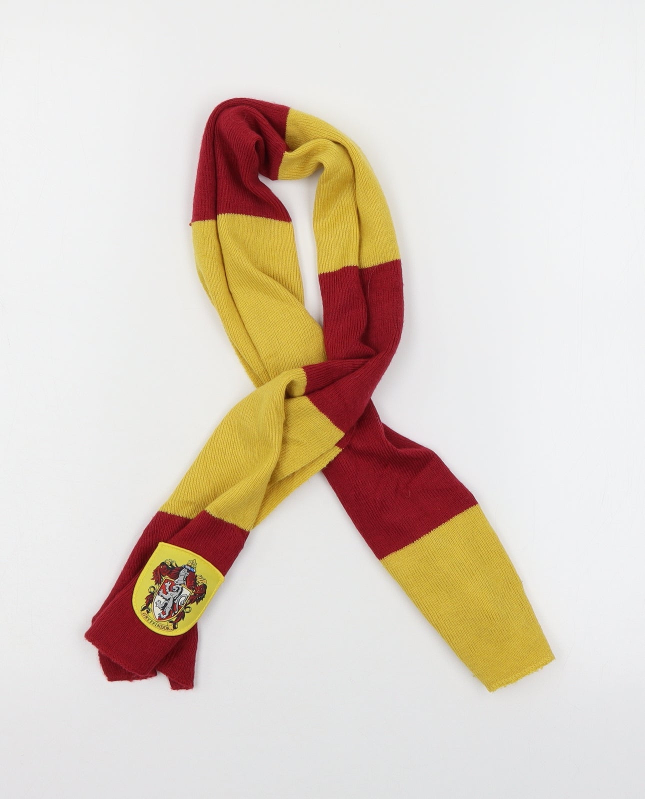 Harry Potter Boys Red Striped Knit Rectangle Scarf Scarf One Size - Gryffindor