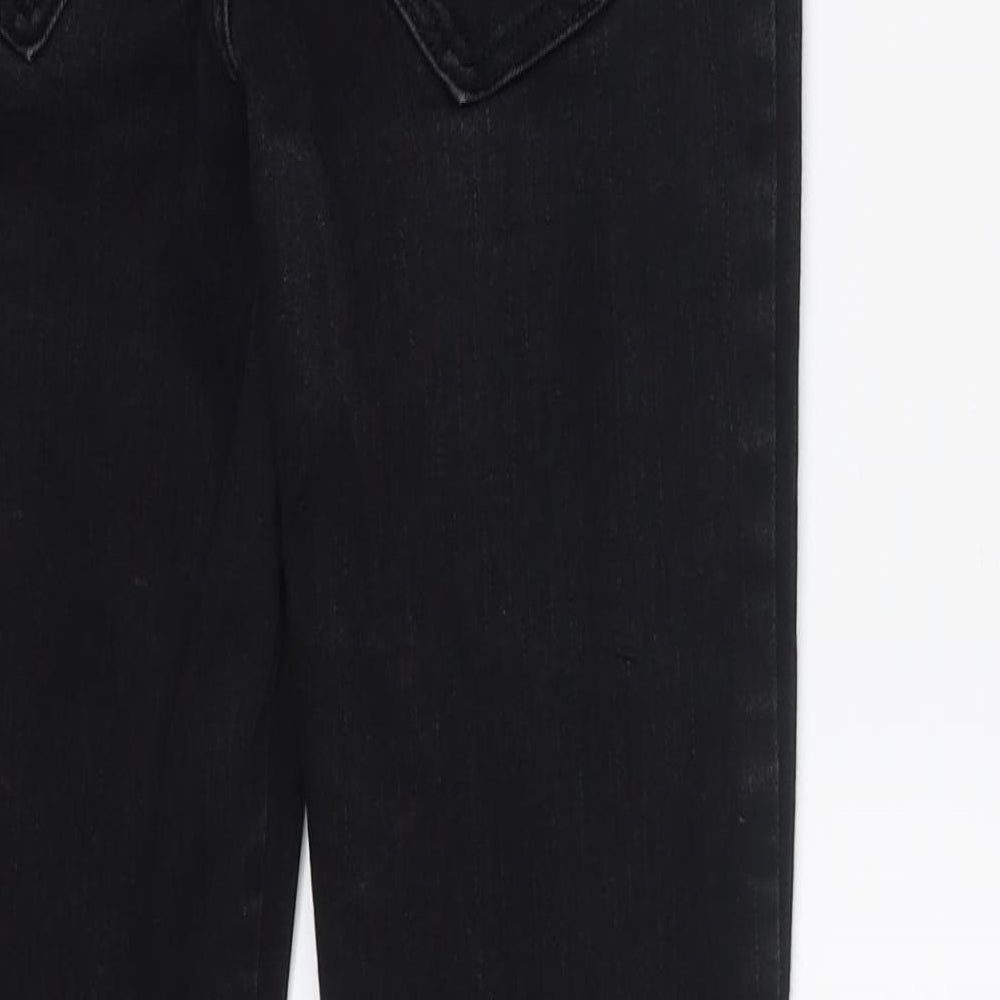 Miss Selfridge Womens Black Denim Skinny Jeans Size 8 L24 in