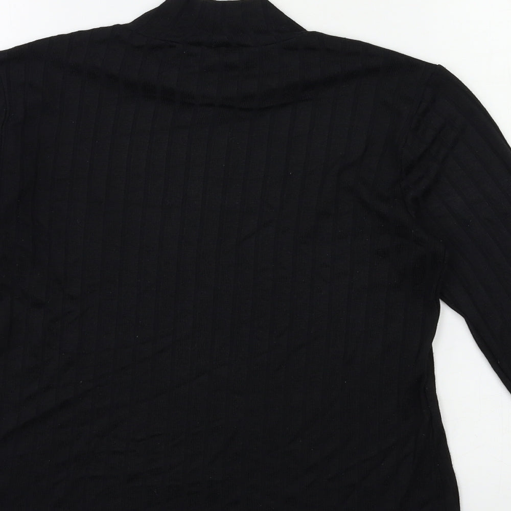 F&F Womens Black Basic T-Shirt Size 8