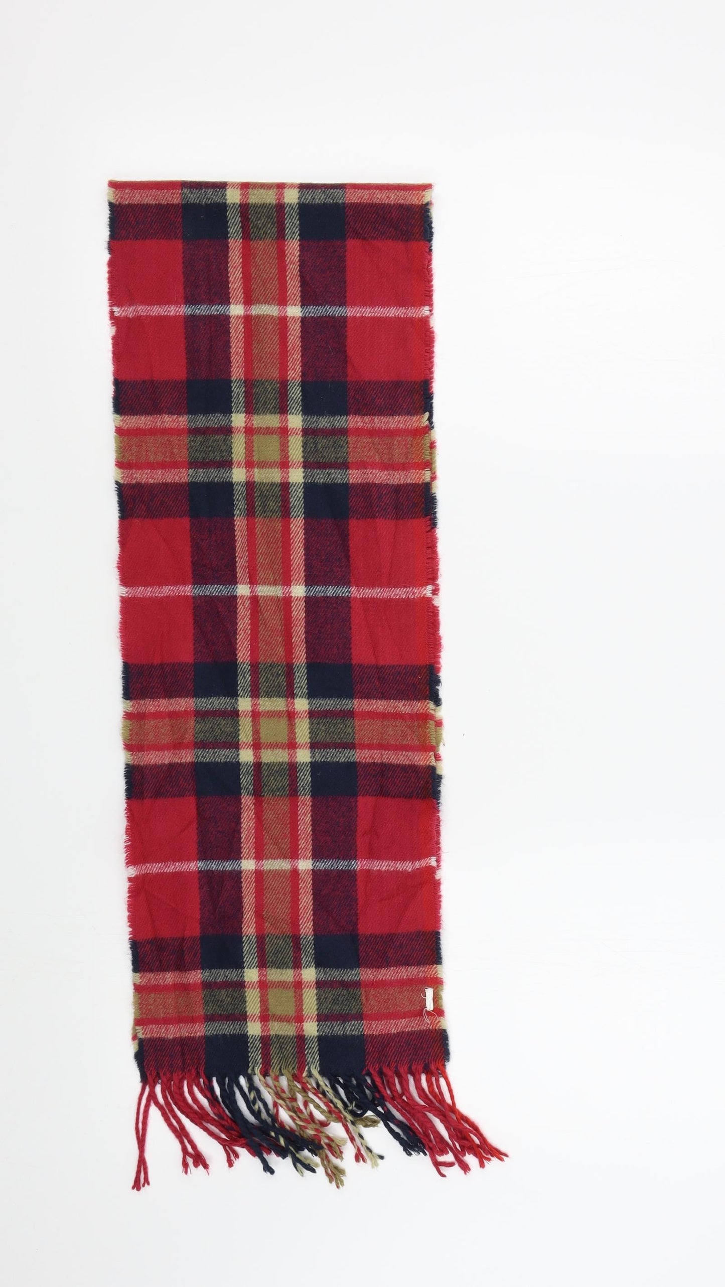 Preworn Womens Red Check Scarf