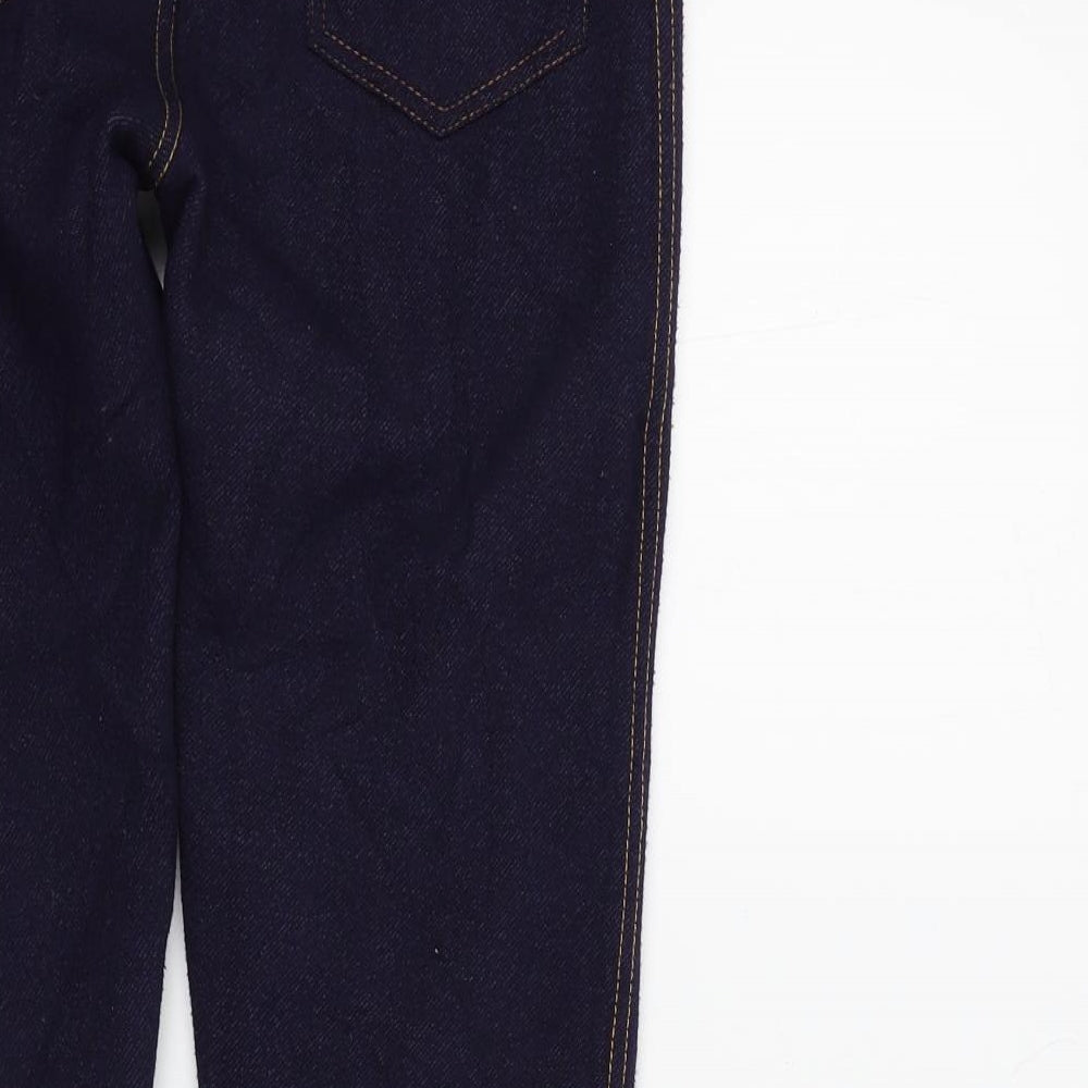 Preworn Girls Blue Colourblock Skinny Jeans Size L