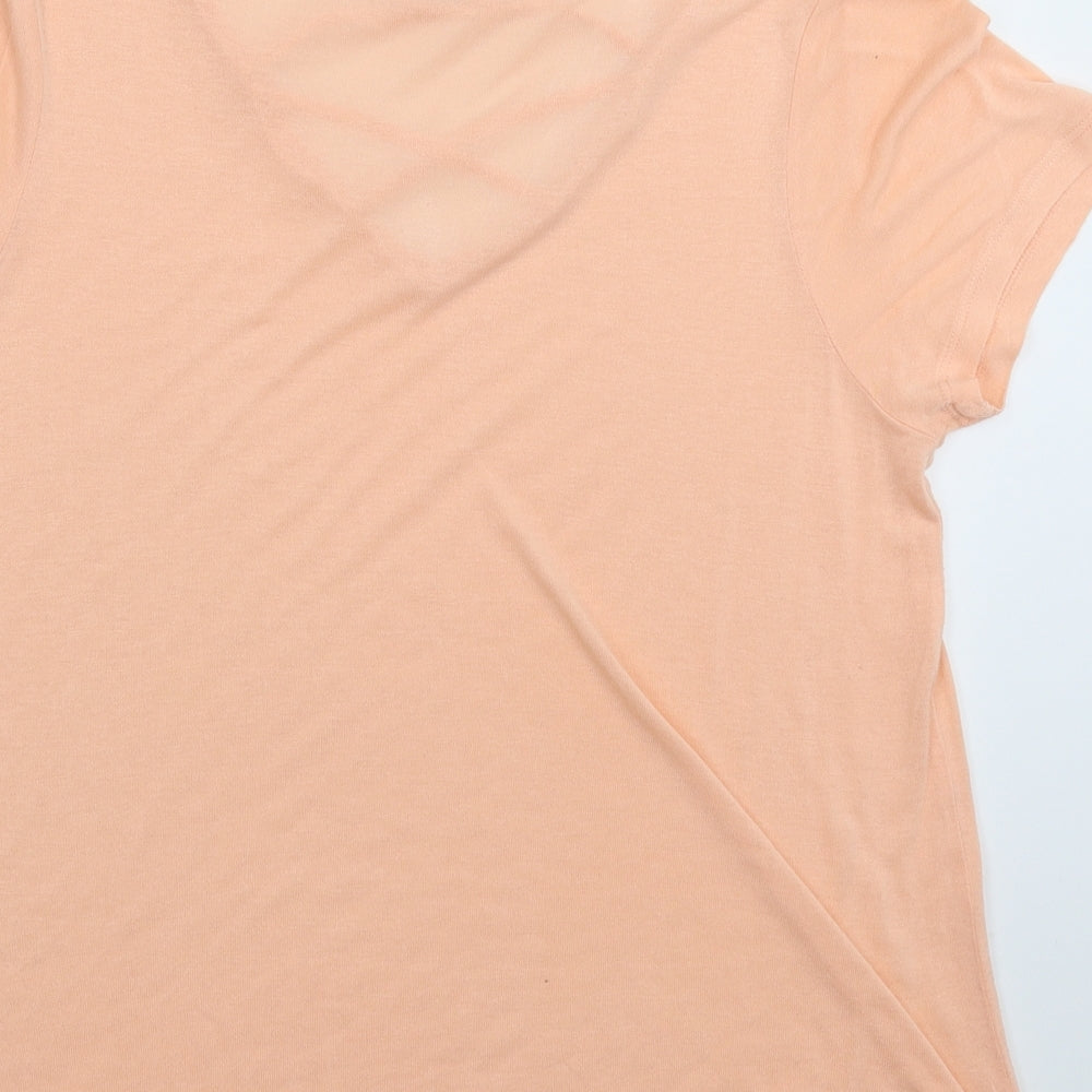 Atmosphere Womens Pink Basic T-Shirt Size 14