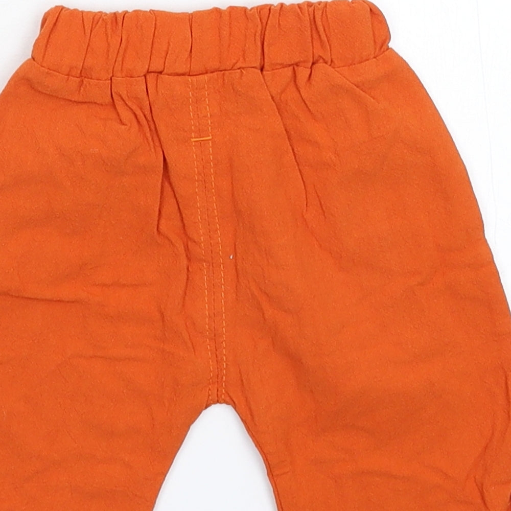 Preworn Baby Brown Cropped Trousers Size 9-12 Months