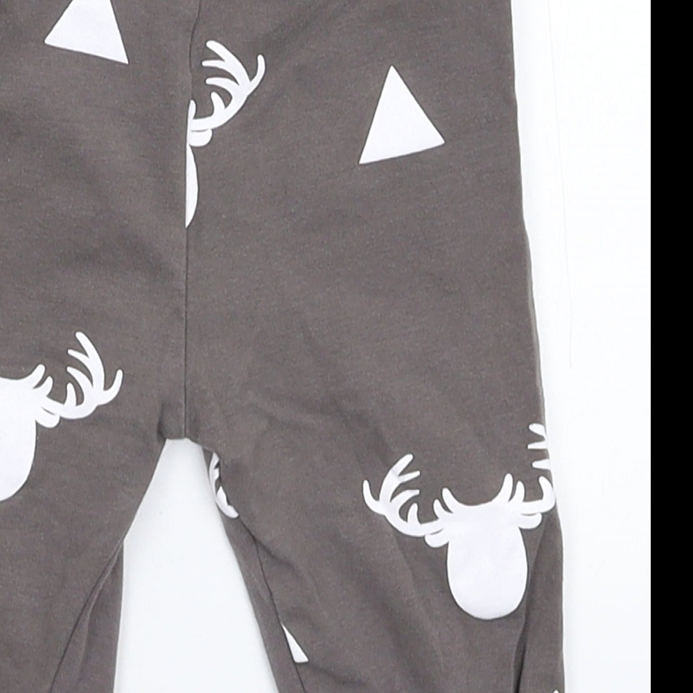 Preworn Baby Grey Jogger Trousers Size 9-12 Months