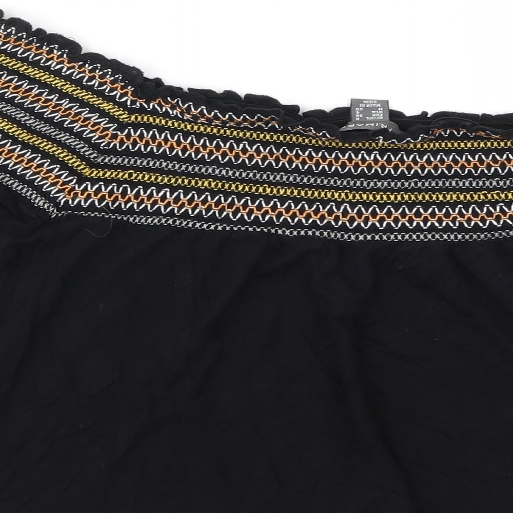 Primark Womens Black Basic T-Shirt Size 8