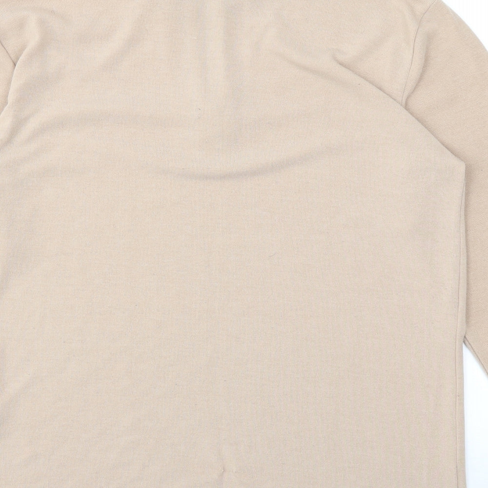 BOOHOO MAN Mens Beige Pullover Sweatshirt Size M