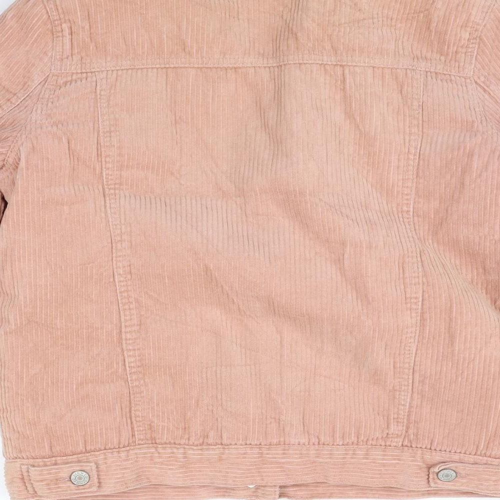 deniem co Womens Pink Jacket Coat Size 10