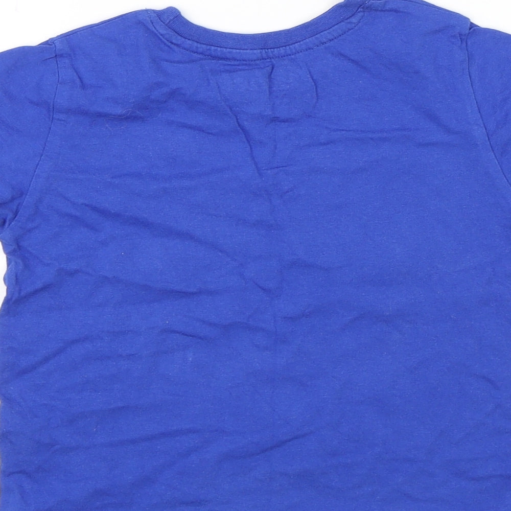 Primark Boys Blue Basic T-Shirt Size 2-3 Years - This kid loves football
