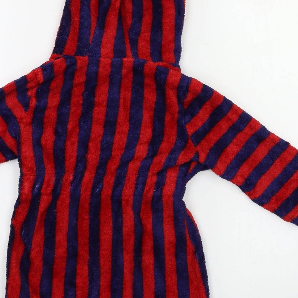 miniclub Boys Red Striped Robe Size 2 Years