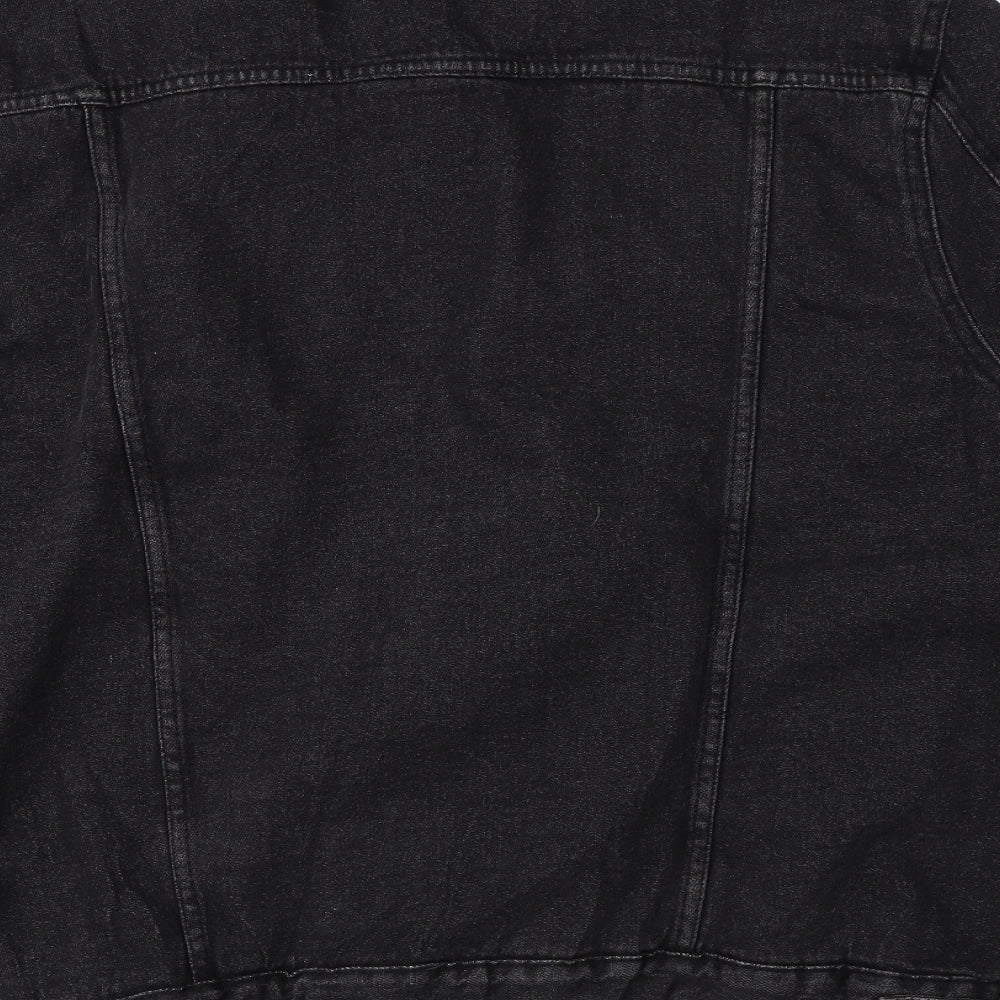 Primark Mens Black Denim Jacket Size XL