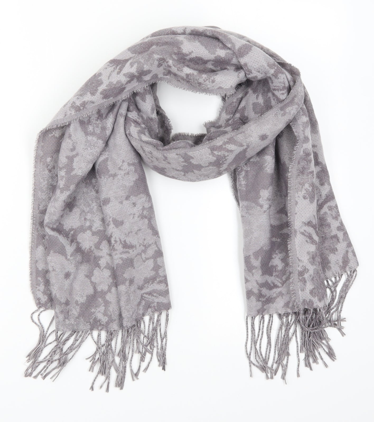 TU Womens Purple Floral Scarf