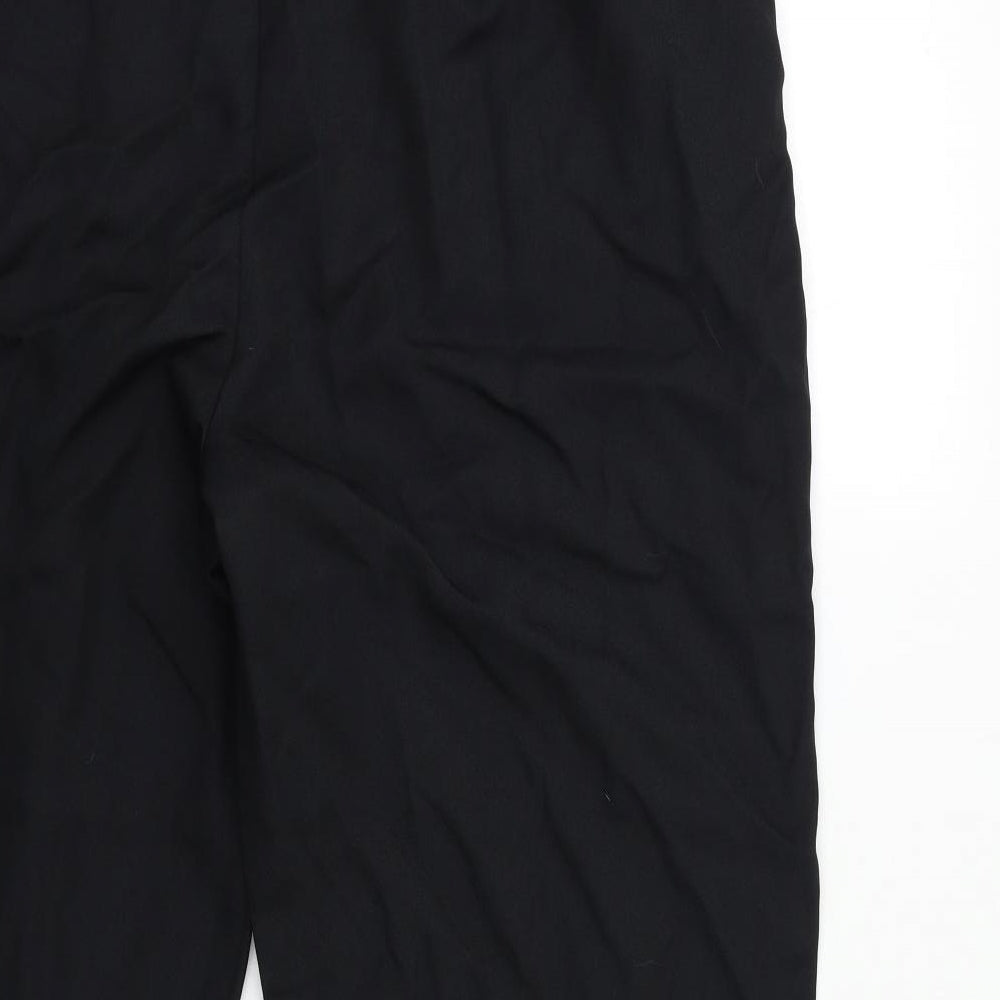 slimma Womens Black Trousers Size 40 in L29 in