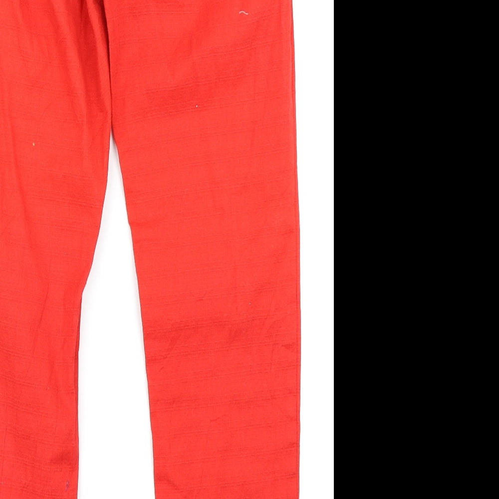 George Womens Red Cargo Trousers Size 8 L25 in