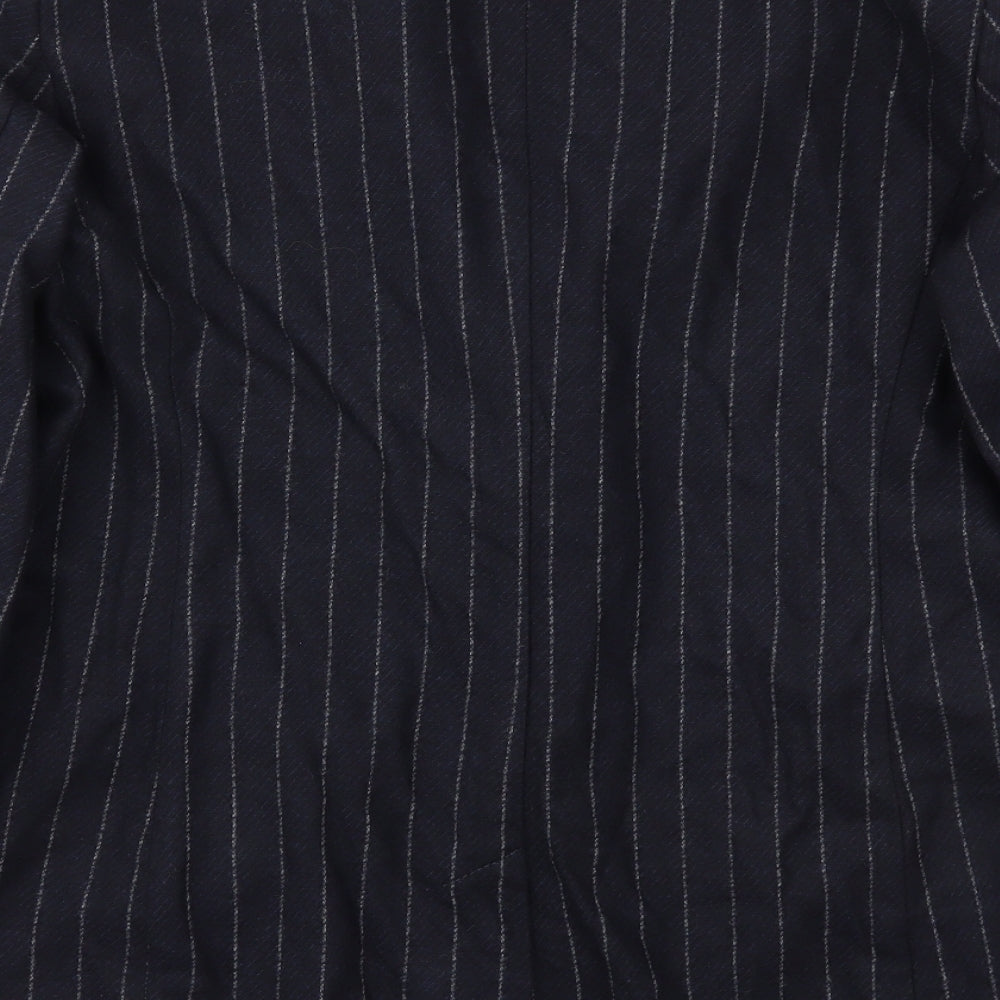 M&S Womens Blue Jacket Blazer Size 18