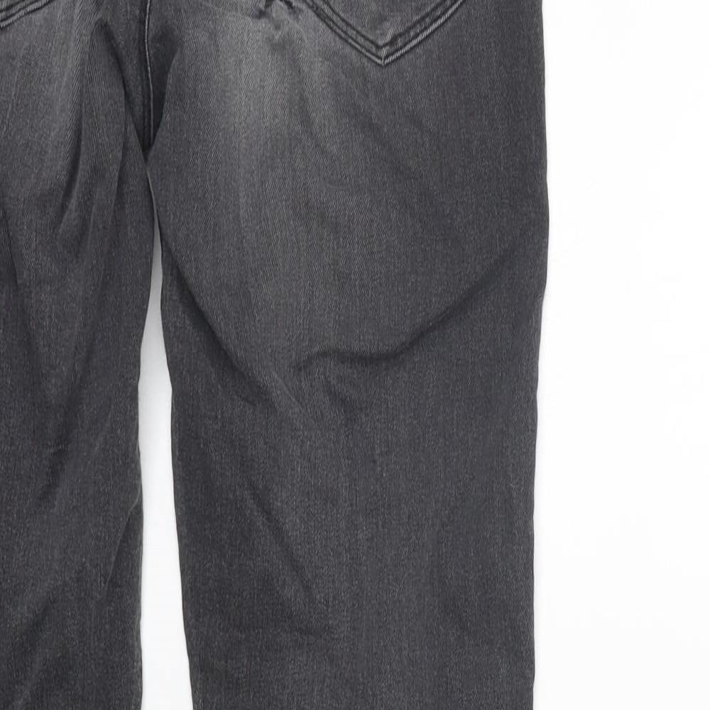 Marks and Spencer Womens Grey Straight Jeans Size 10 L26 in