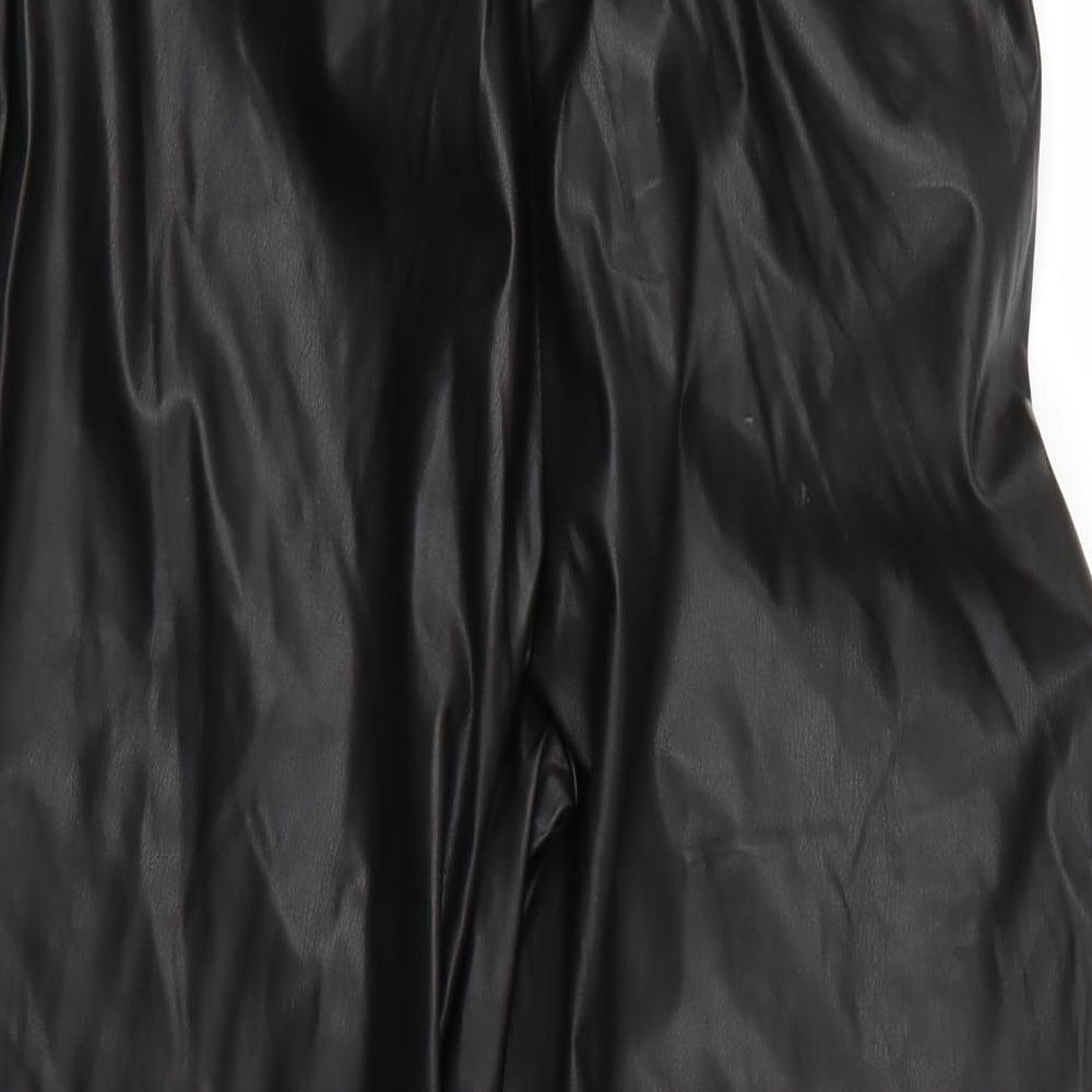 Very Womens Black Cropped Trousers Size 10 L22 in