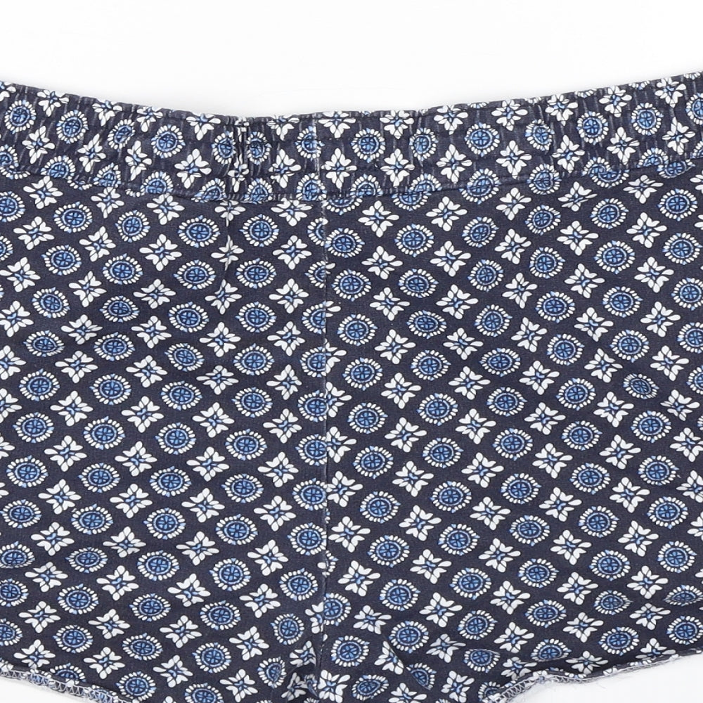 Papaya Womens Blue Floral Hot Pants Shorts Size 12