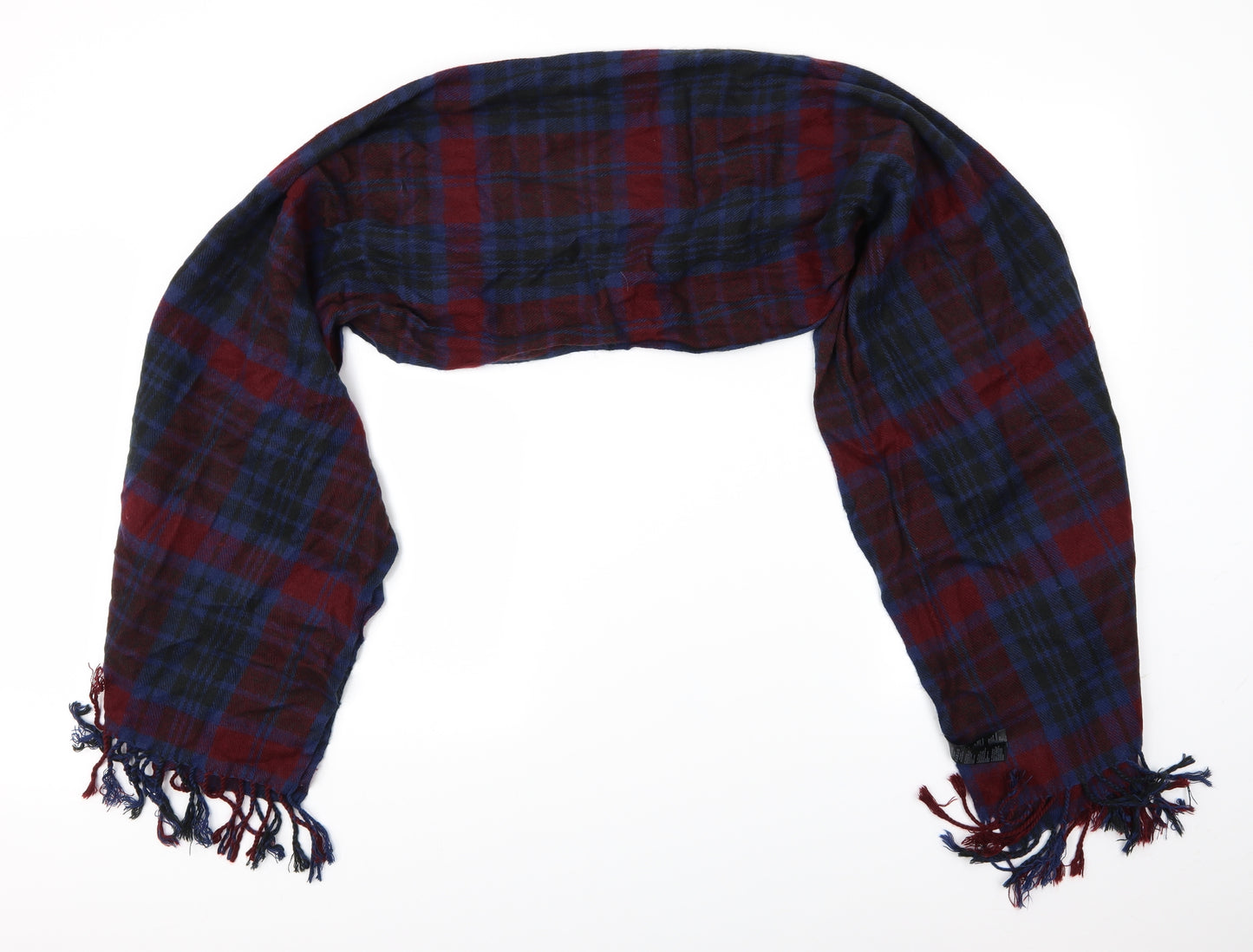 Preworn Unisex Multicoloured Check Scarf