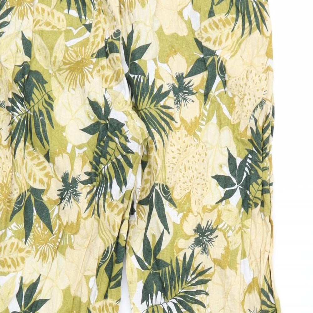 Tahari Womens Multicoloured Floral Trousers Size S L32 in