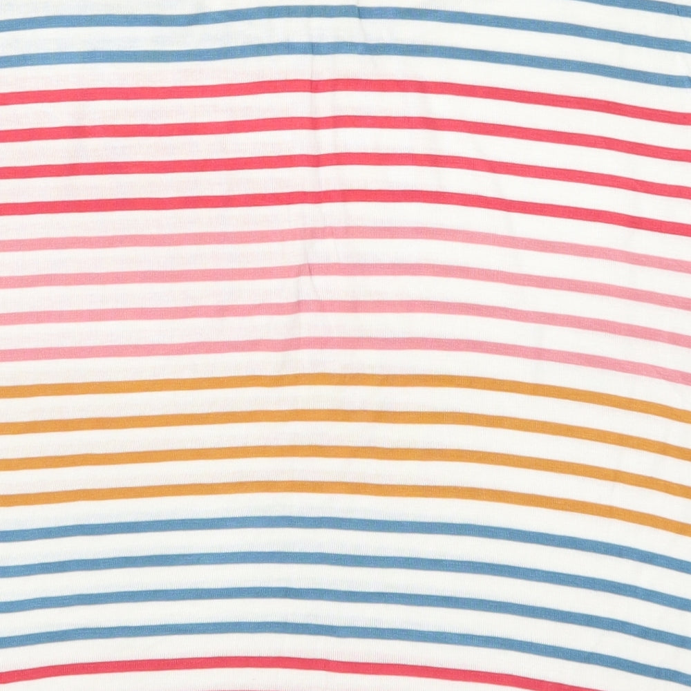 Primark Womens Multicoloured Striped Basic T-Shirt Size 10