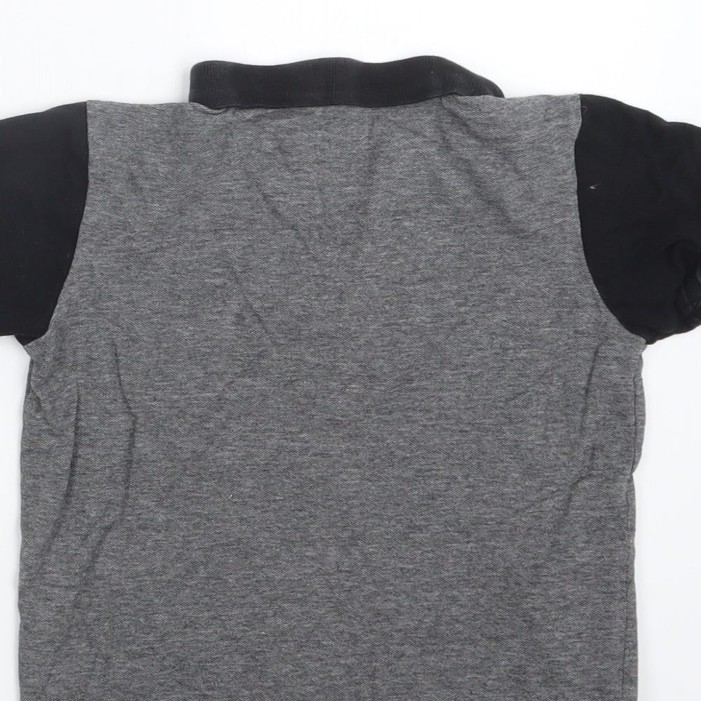 Rebel Boys Grey Basic Polo Size 7-8 Years
