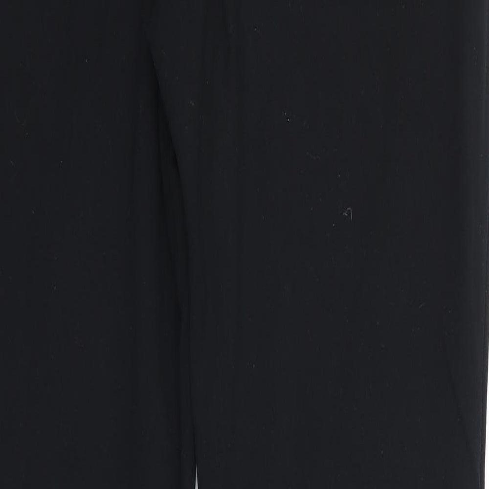M&S Womens Black Trousers Size 8 L30 in