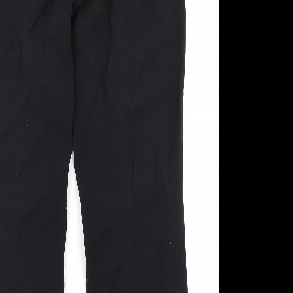 Marks & Spencer Womens Black Dress Pants Trousers Size 12 L27 in