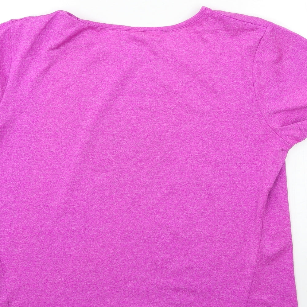 Atmosphere Womens Purple Basic T-Shirt Size 14
