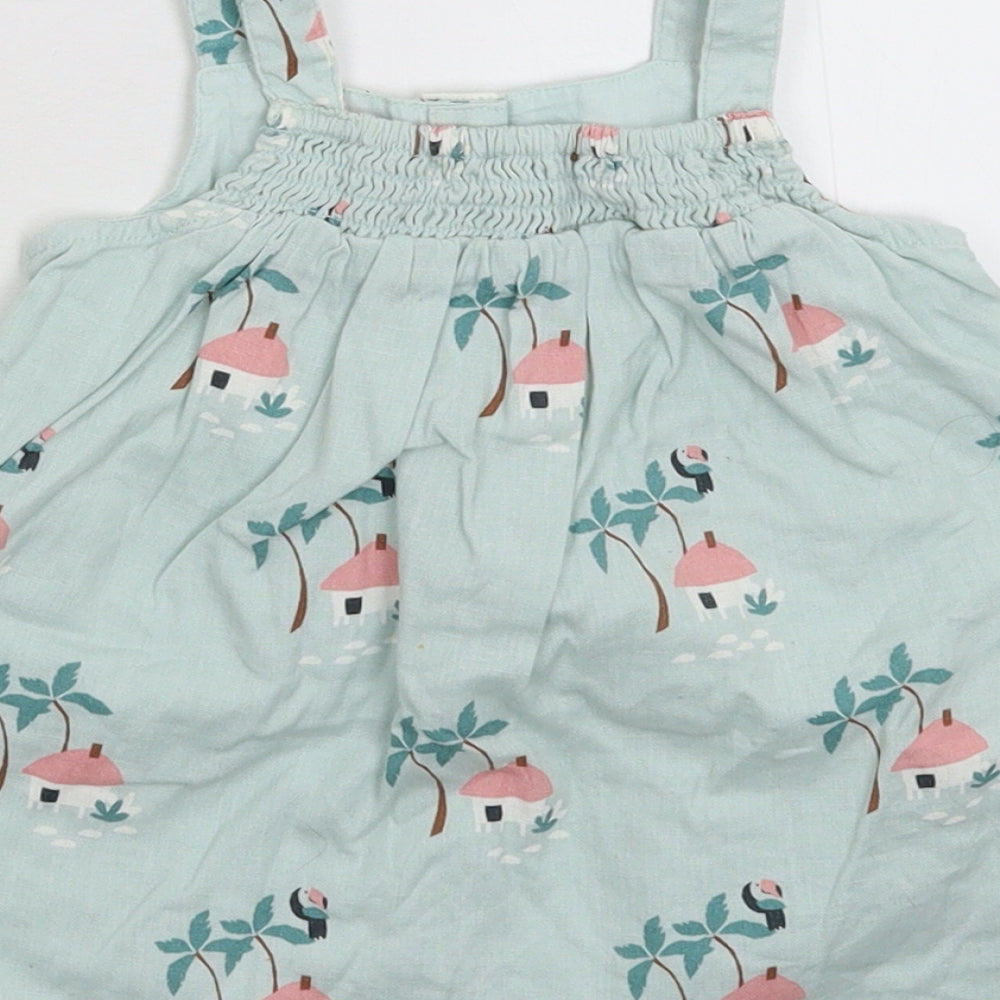Marks and Spencer Girls Green Fit & Flare Size 9-12 Months