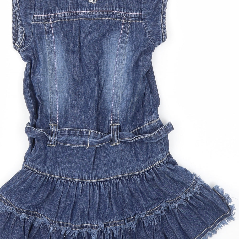 M&S Girls Blue Fit & Flare Size 12-18 Months