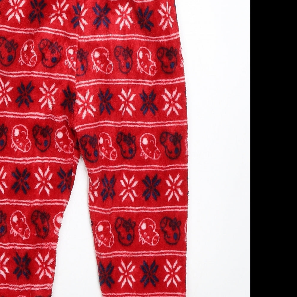 Tu Girls Red Animal Print Cami Pyjama Pants Size 2-3 Years - Peppa pig