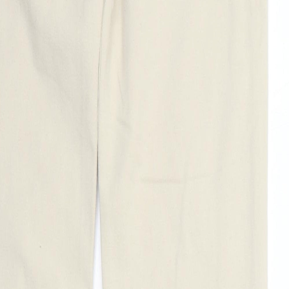 Yessica Womens Beige Trousers Size 10 L25 in - Elastic Waist Band