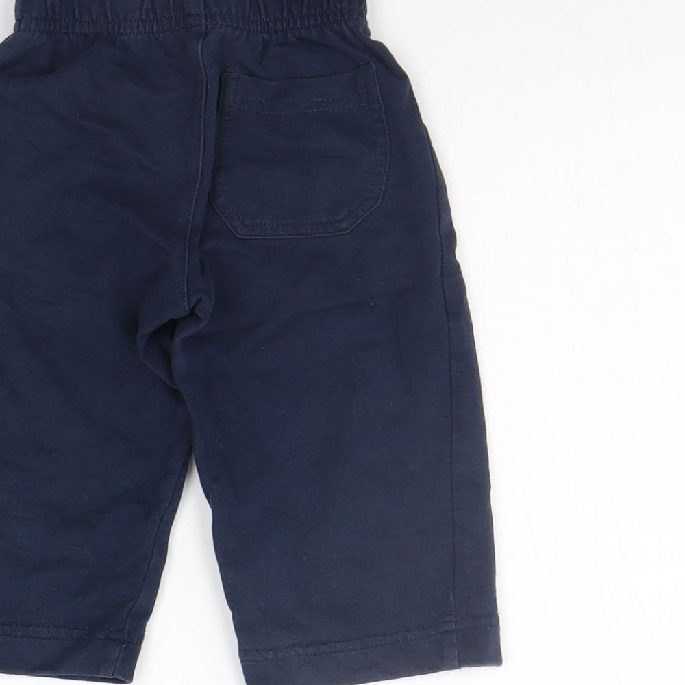 George Girls Blue Sweatpants Trousers Size 6-9 Months - Elastic Waist Band