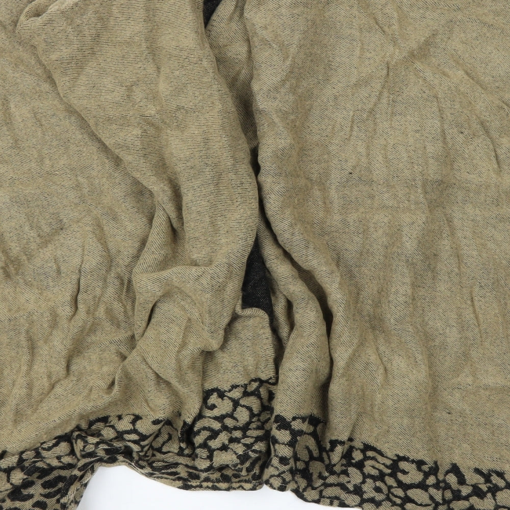 Avon Womens Beige Animal Print Cape Jumper One Size - Leopard print