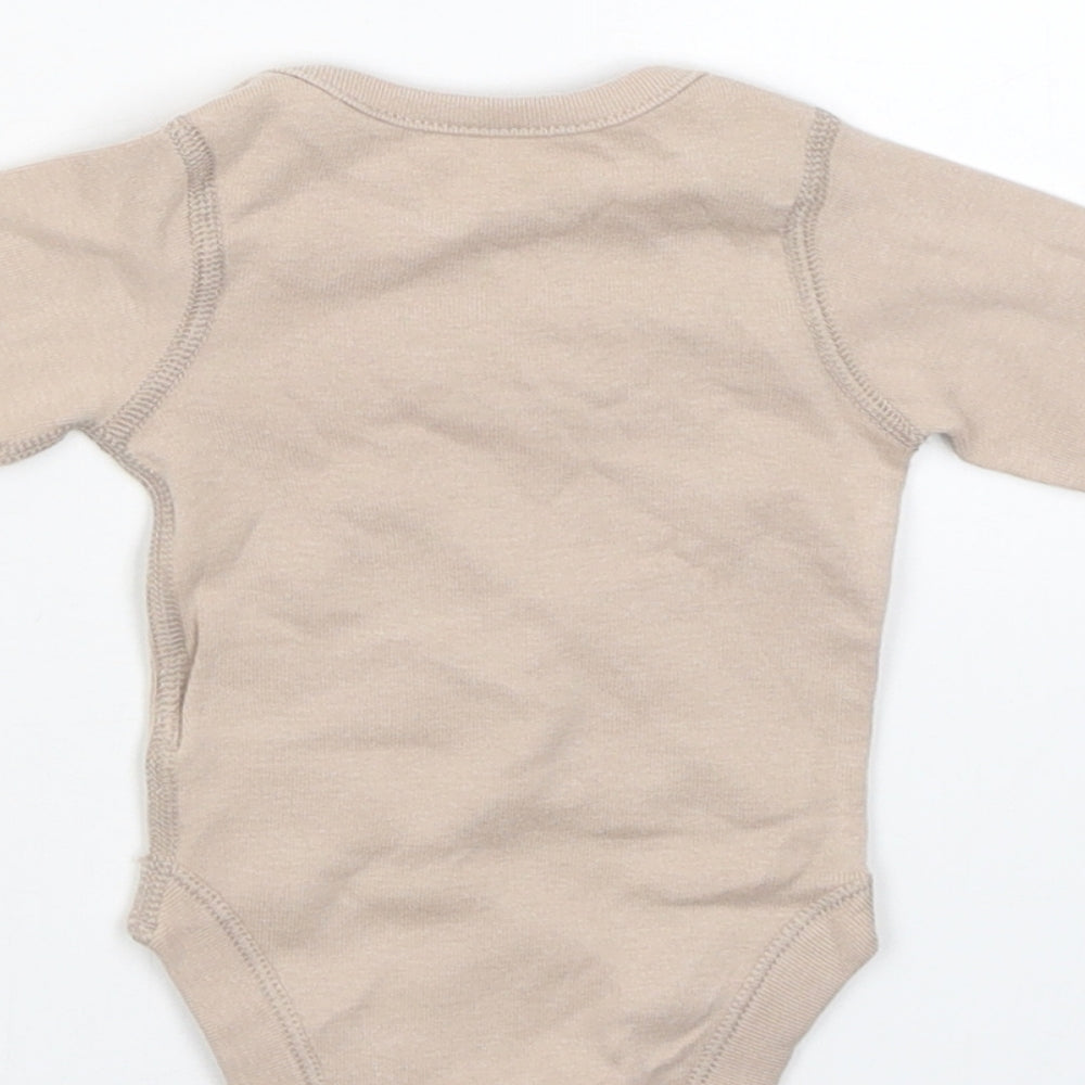 M&S Baby Beige Babygrow One-Piece Size Newborn