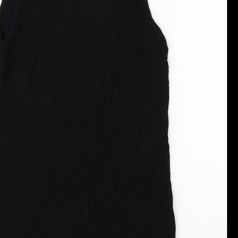 Boohoo Womens Black Basic Tank Size 10