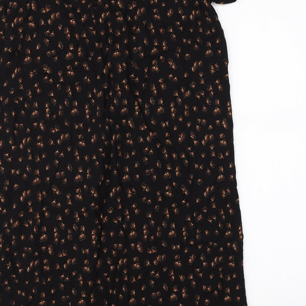 Debenhams Womens Black T-Shirt Dress Size 8