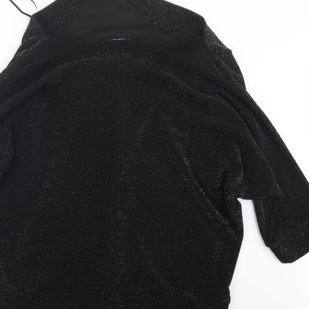 Quiz Womens Black Basic T-Shirt Size 14