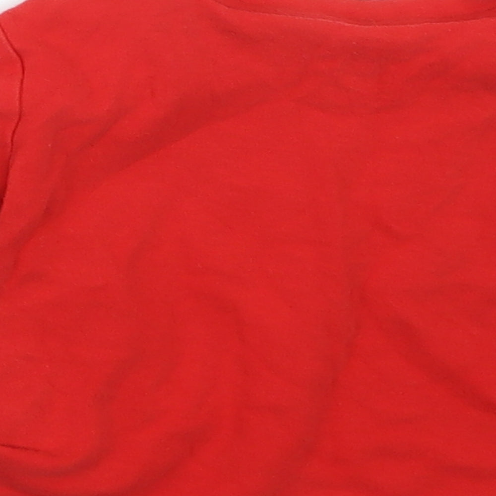 F&F Baby Red Geometric Babydoll Pyjama Set Size 12-18 Months - Christmas