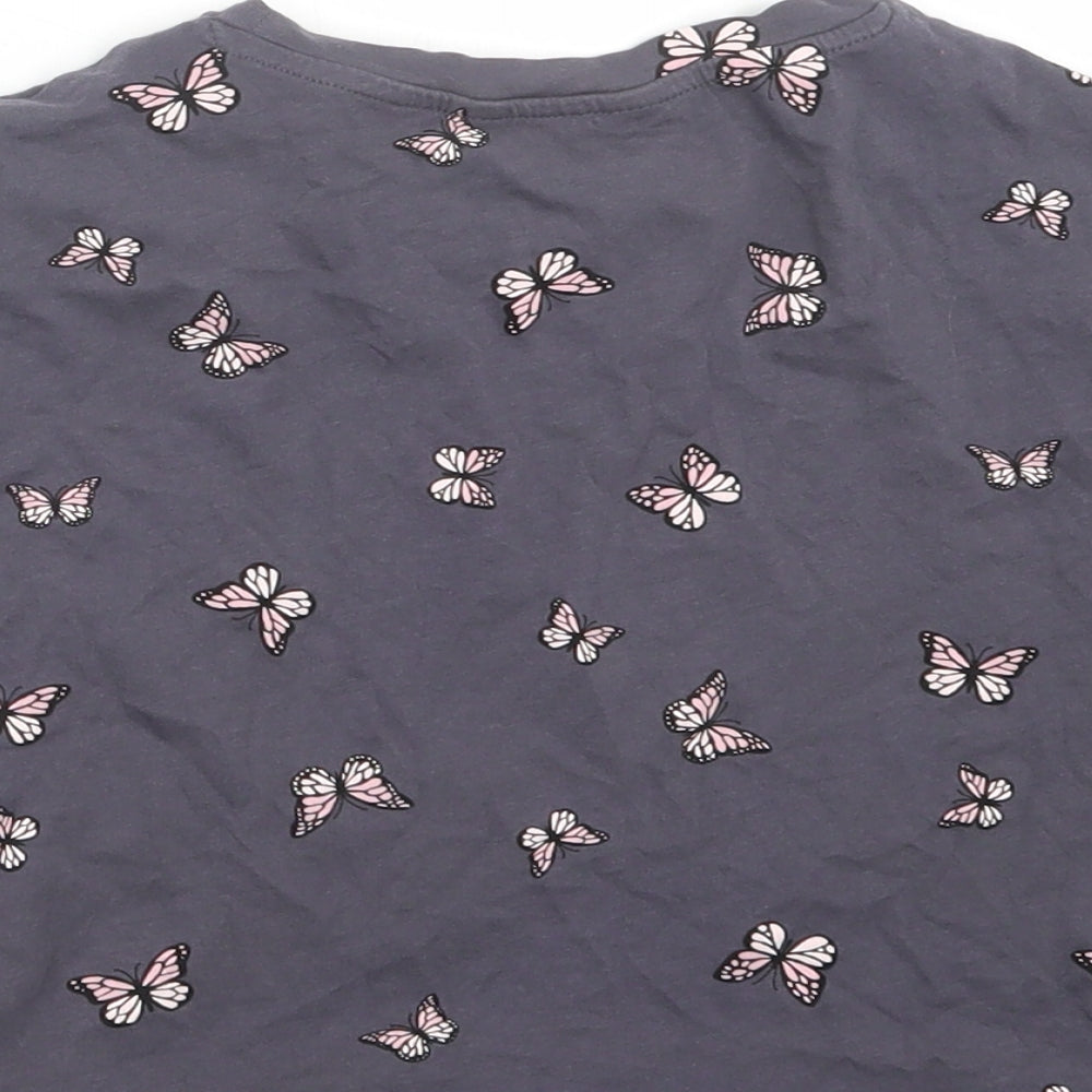 New Look Girls Purple Basic T-Shirt Size 10-11 Years