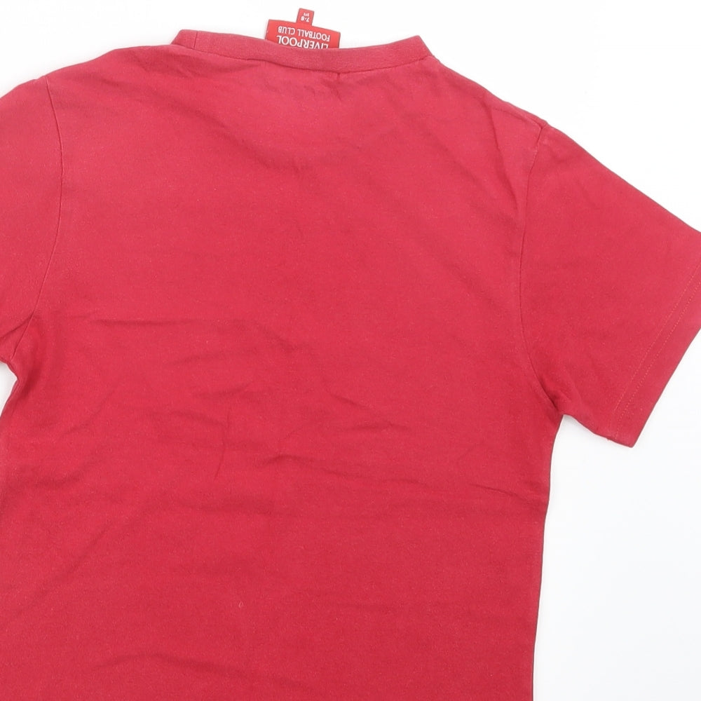 Liverpool FC Boys Red Basic T-Shirt Size 7-8 Years - Liverpool FC