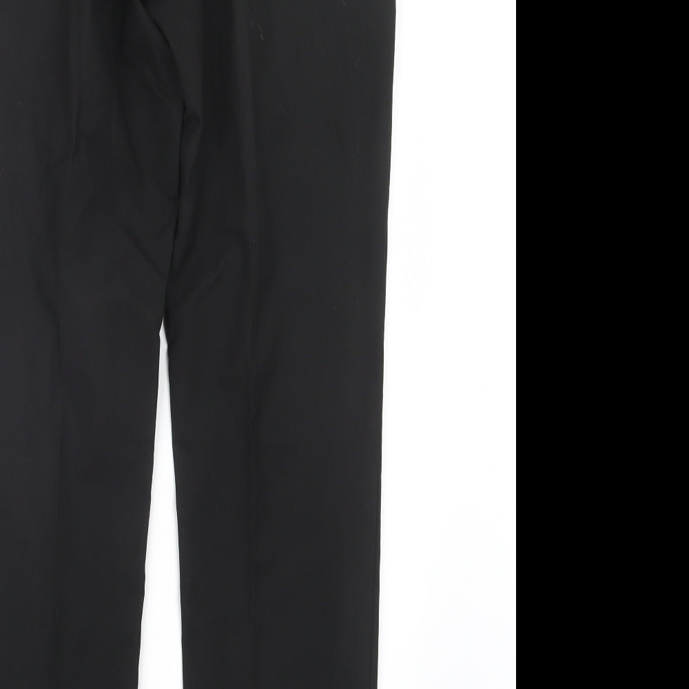 Burton Mens Black Trousers Size 31 in L30 in