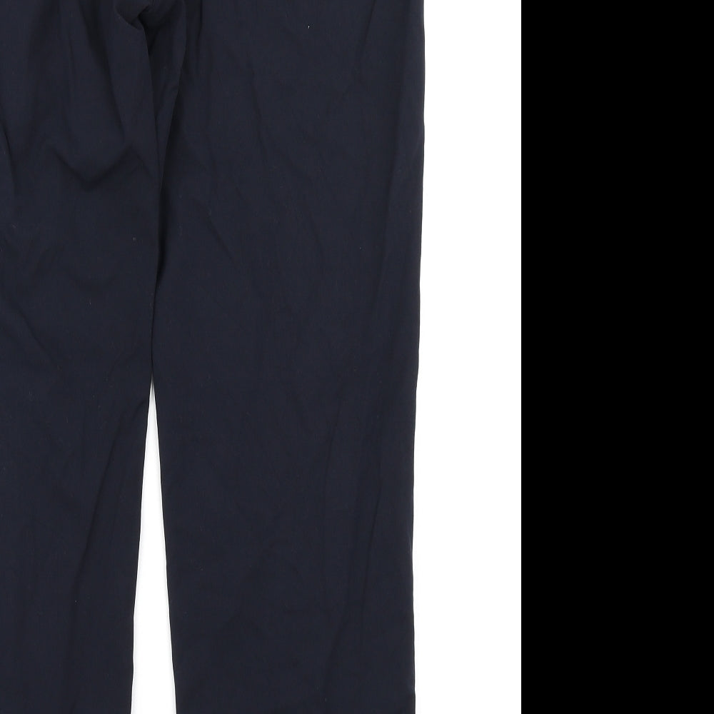 M&S Collection Womens Blue Trousers Size 14 L26 in