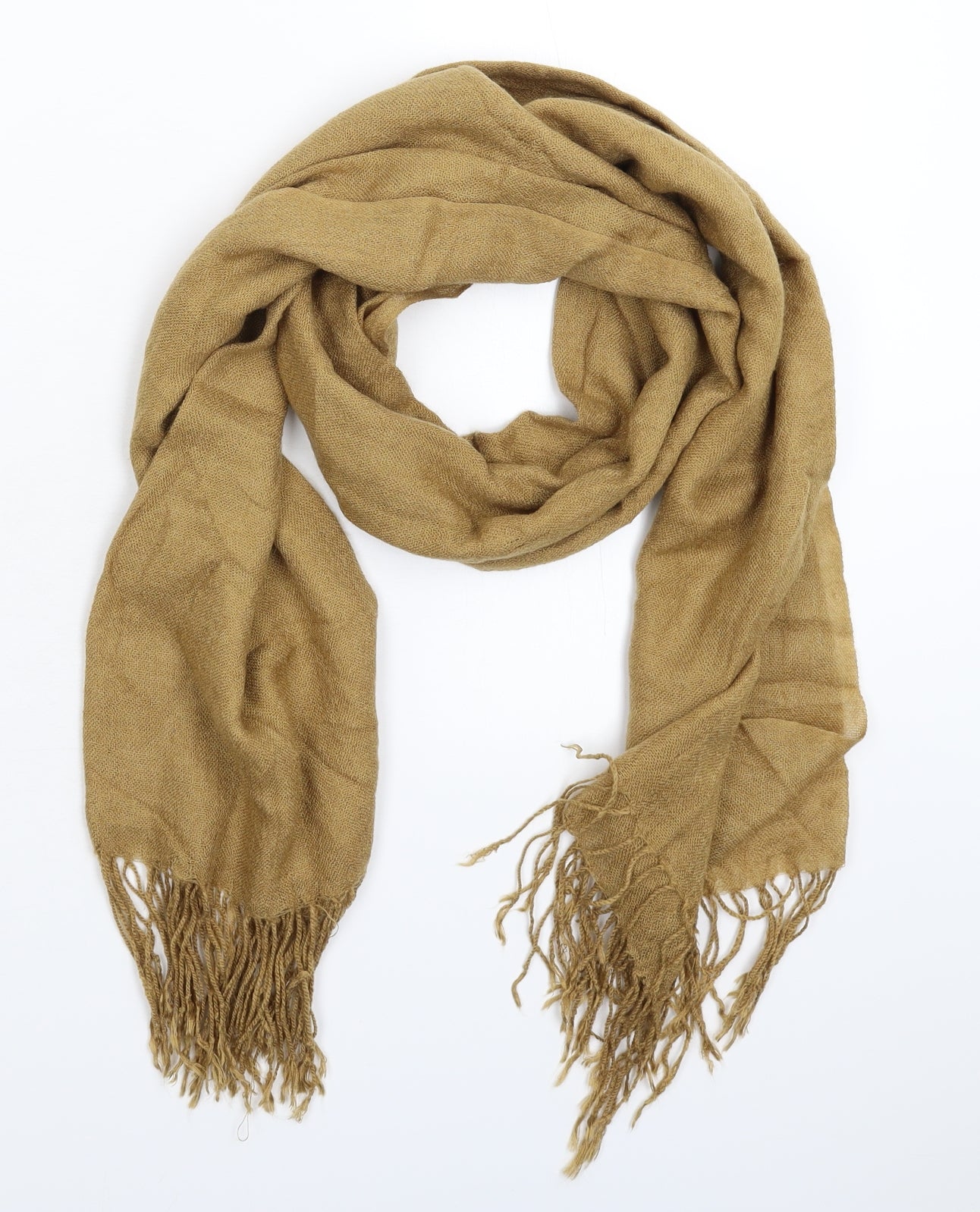 Preworn Womens Beige Knit Scarf