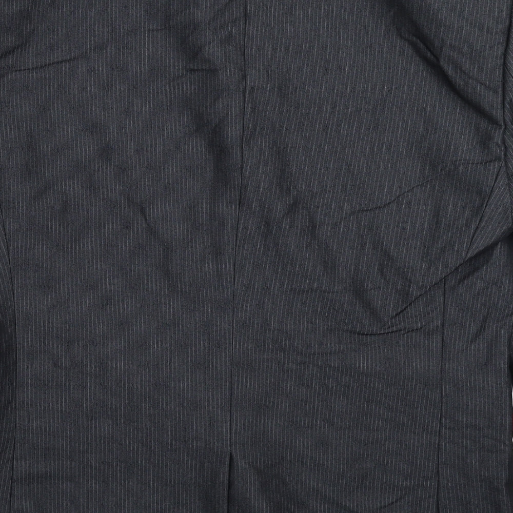Marks and Spencer Mens Grey Striped Jacket Suit Jacket Size 42