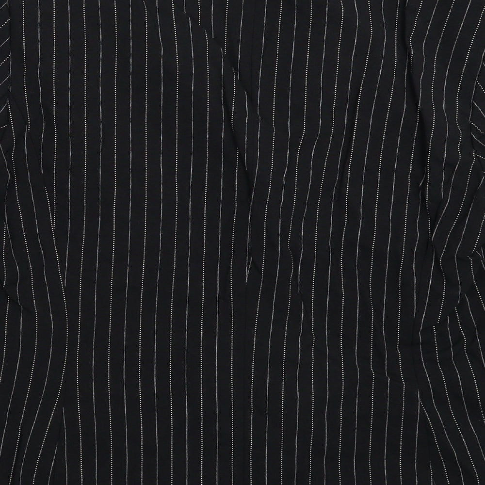 For Women Womens Black Striped Jacket Blazer Size 12