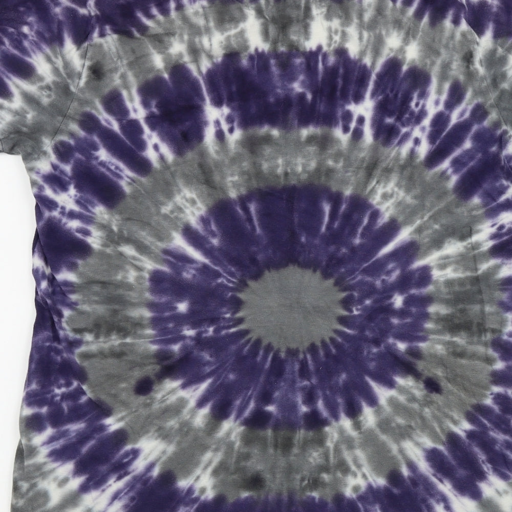 OKAY Boys Purple Geometric Basic T-Shirt Size XL